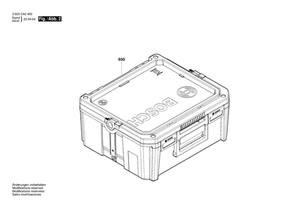 Diagram 2 Diagram and Parts List for PWS750-115 3 603 CA2 471 Bosch Angle Grinder