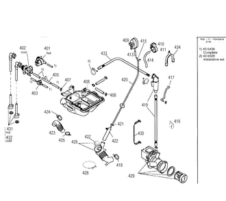 Hose Assy Diagram and Parts List for WFXD8400UC 01 Bosch Washer
