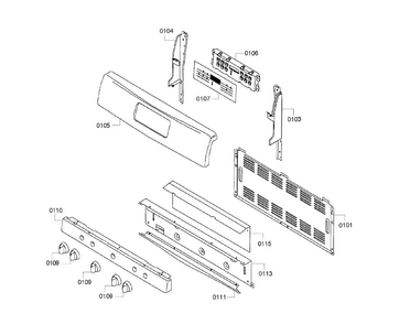 Control Panel Diagram and Parts List for HGS3063UC 07 Bosch Range