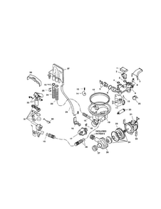 Component Assemblies Diagram and Parts List for SHI6806UC 12 Bosch Dishwasher