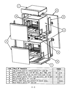 Oven Assembly Diagram and Parts List for SCD272T  Thermador Wall Oven