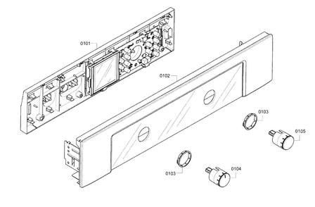 Control Panel Diagram and Parts List for HBL5720UC 09 Bosch Microwave