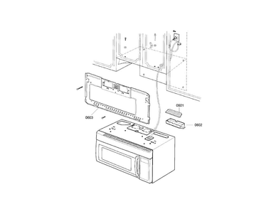 Mounting Bracket/damper Diagram and Parts List for HMV9303 01 Bosch Microwave