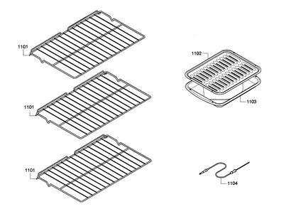 Rack Diagram and Parts List for HBL5720UC 08 Bosch Microwave