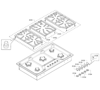 Part Location Diagram of 00701374 Bosch GRILL GRID