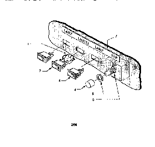 Switch Assembly Diagram and Parts List for H30HQS  Thermador Range Hood
