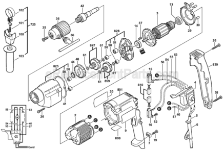 Part Location Diagram of 3606319524 Bosch Gear With Pinion