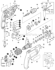 Part Location Diagram of 2910021134 Bosch Tool OVAL-HEAD SCREW
