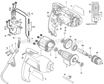 Part Location Diagram of 2607950007 Bosch Tool CHUCK KEY