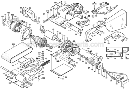 Part Location Diagram of 2610908655 Bosch Adjustment Flap