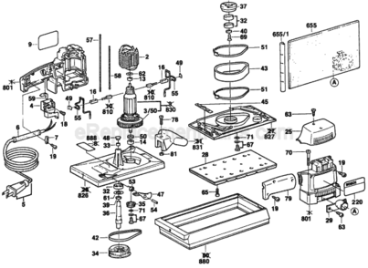 Part Location Diagram of 2910011128 Bosch Tool CHEESE HEAD SCREW