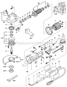 Part Location Diagram of 1604010250 Bosch Tool ARMATURE