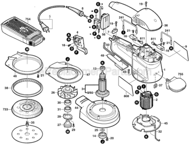 Part Location Diagram of 2600101047 Bosch Tool SHIM