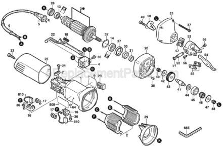 Part Location Diagram of 3600917019 Bosch Tool NEEDLE BUSHING