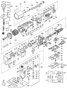 Page A Diagram and Parts List for 1582DVS 0601582934 Bosch Jig Saw