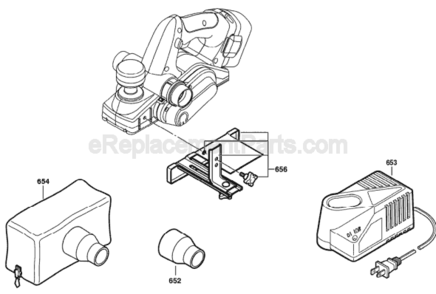 Page B Diagram and Parts List for 53514 0601595460 Bosch Planer Jointer