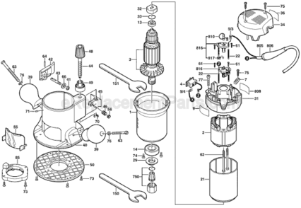 Part Location Diagram of 3604460564 Bosch Power Cord