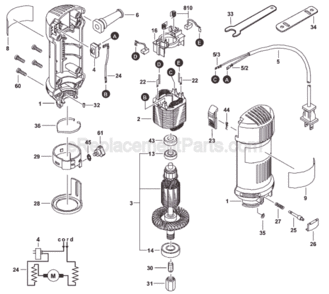 Part Location Diagram of 2610909220 Bosch Housing Assembly