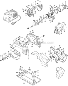 Page A Diagram and Parts List for 1659 0601659339 Bosch Circular Saw