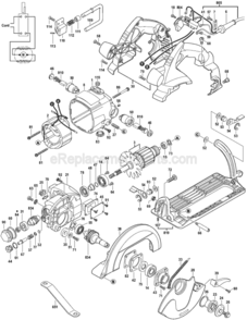 Page A Diagram and Parts List for 1678A 0601678039 Bosch Circular Saw