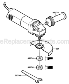 Part Location Diagram of 1602025031 Bosch Tool AUXILIARY HANDLE