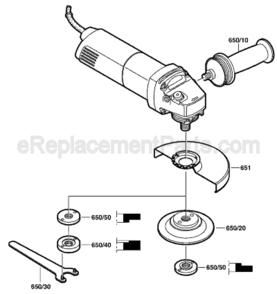 Part Location Diagram of 1605703127 Bosch Tool CLAMPING-FLANGE