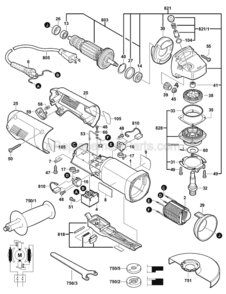 Part Location Diagram of 1607200155 Bosch Tool ON-OFF SWITCH