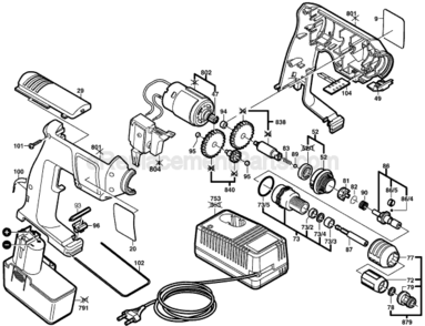 Part Location Diagram of 2607200329 Bosch On-Off Switch