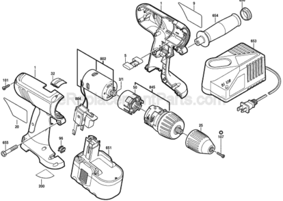 Part Location Diagram of 2610908553 Bosch Reference Plate