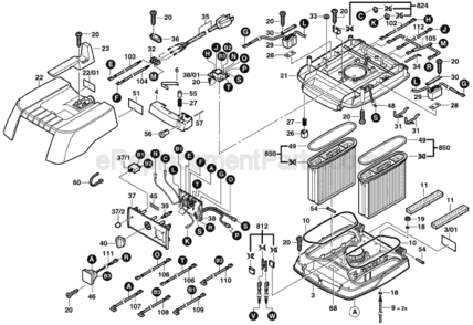 Part Location Diagram of 1609203C28 Bosch Tool LEAF SPRING