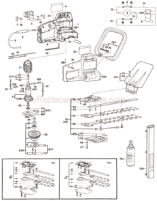 Page A Diagram and Parts List for 3221L 0603221634 Bosch Hedge Trimmer
