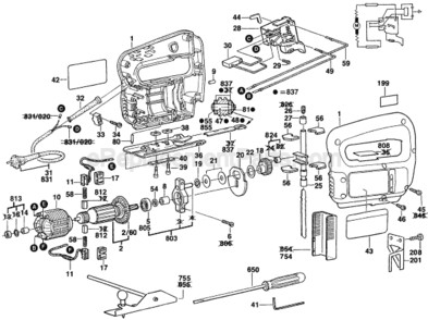 Part Location Diagram of 2601016012 Bosch Tool BASE PLATE