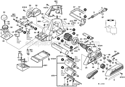Part Location Diagram of 2602026004 Bosch Rotary Handle