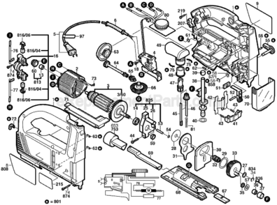 Part Location Diagram of 2604448130 Bosch Connecting Cable
