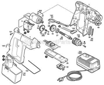 Part Location Diagram of 2607200395 Bosch On-Off Switch