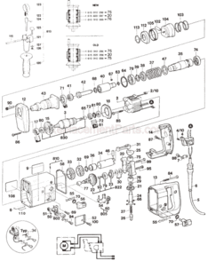 Part Location Diagram of 1617000064 Bosch Shift Fork