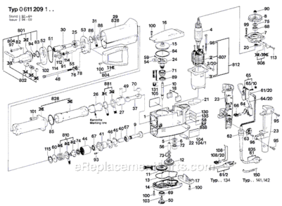 Part Location Diagram of 1900210152 Bosch Tool O-RING