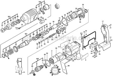 Part Location Diagram of 1610508008 Bosch Tool PROTECTIVE CAP