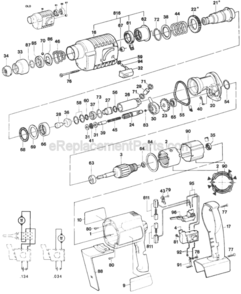 Page A Diagram and Parts List for 11213 0611213034 Bosch Demolition Hammer