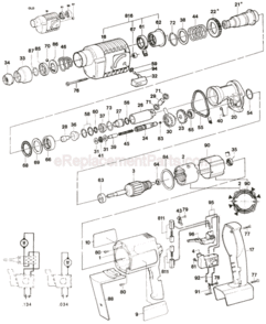 Page A Diagram and Parts List for 11213R 0611213134 Bosch Demolition Hammer