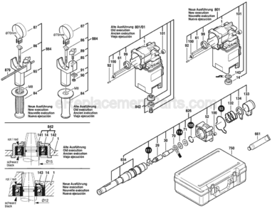 Part Location Diagram of 160202507H Bosch Tool AUXILIARY HANDLE