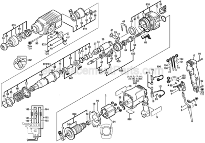 Part Location Diagram of 1610210105 Bosch Tool O-RING