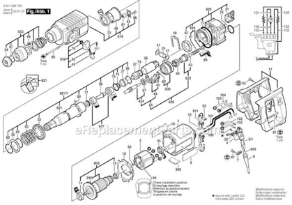 Part Location Diagram of 1617014127 Bosch Tool CARBON BRUSH SET