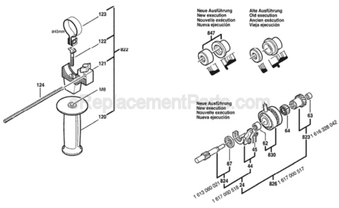 Page B Diagram and Parts List for 11226VS 0611226539 Bosch Hammer Drill