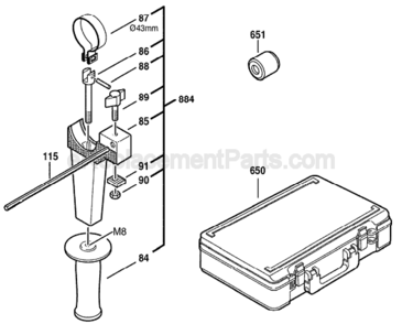 Part Location Diagram of 2600508018 Bosch Tool CLOSURE CAP