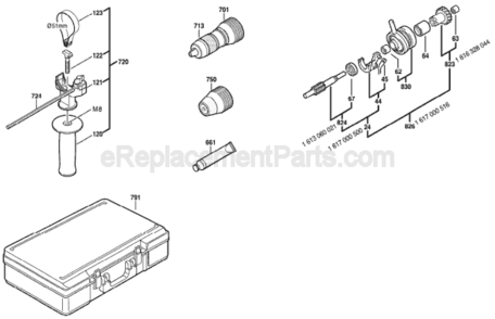 Part Location Diagram of 2605438389 Bosch Carrying Case