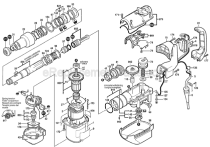 Part Location Diagram of 2910110116 Bosch Tool SLOTTED PAN-HEAD SCREW