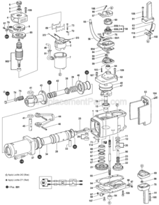 Part Location Diagram of 1616110027 Bosch Tool ECCENTRIC SHAFT