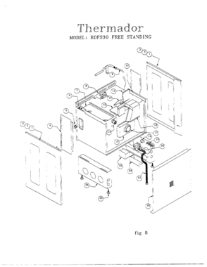 10 - RDFS30, RDF30 FREE STANDING Diagram and Parts List for RDDS30  Bosch Range