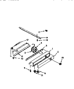 Freezer Control Panel Diagram and Parts List for TSS36DAW-06  Thermador Refrigerator
